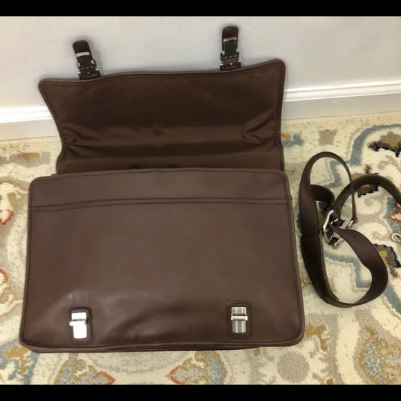 Authentic Coach Hudson Genuine Leather Multi-pocket  Briefcase - Picture 4 of 6
